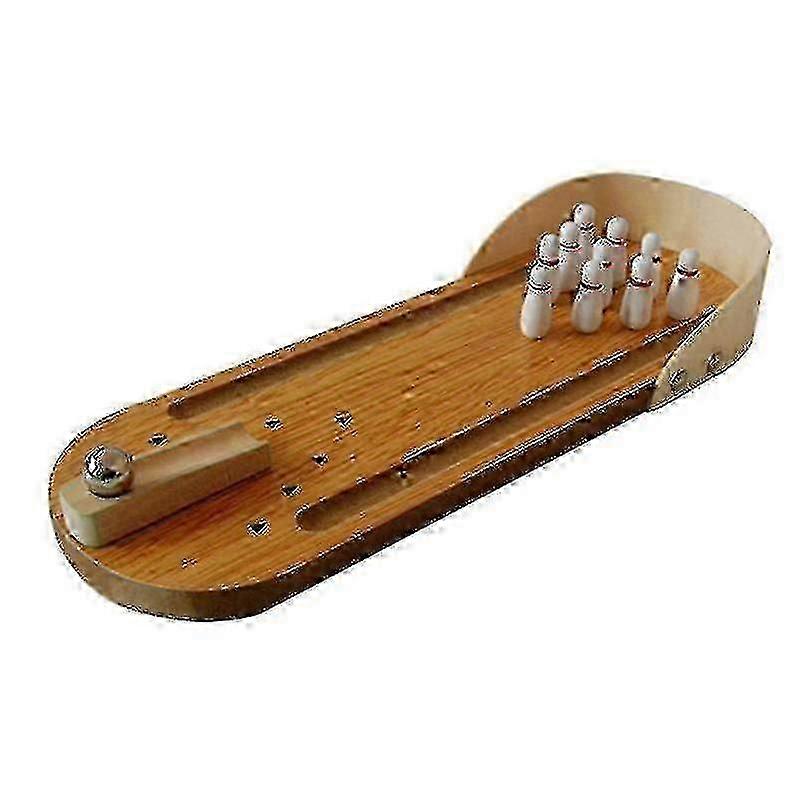 Natural Solid Wood Mini Bowling Game