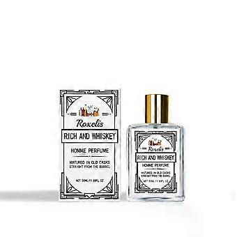 Men's Rich Whiskey Perfume 50ml, Warm Woody Fragrance for Everyday Wear