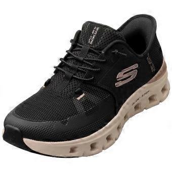 Skechers Slip-ins Glide Step Pro Vegan Womens Fashion Trainers in Black Rose Gold