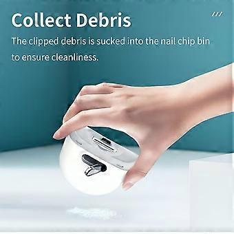 Automatic Electric Nail Clipper, 2 Speed Fingernail Trimmer, USB Rechargeable with Nail Scrap Storage, Safe for Babies