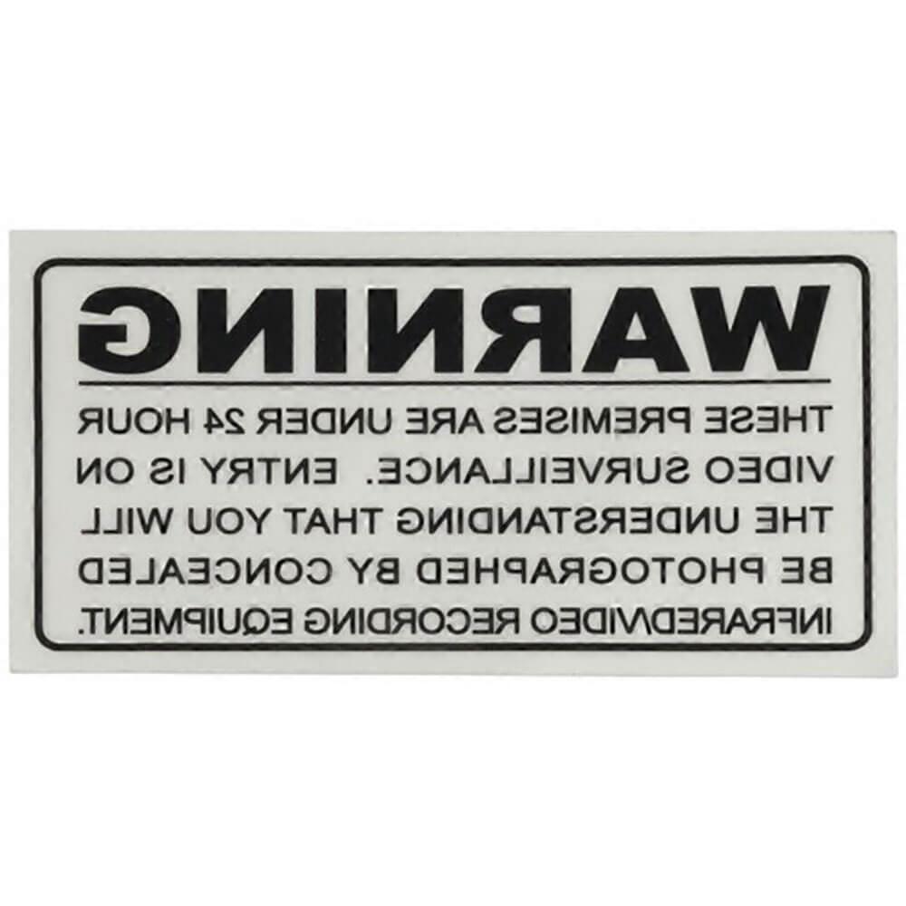 INSIDE U/V Stabilised High Quality Security Sign Surveillance Warning Sticker