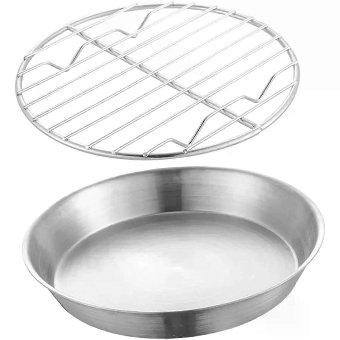 Steel Baking Tray and Rack Set, Silver