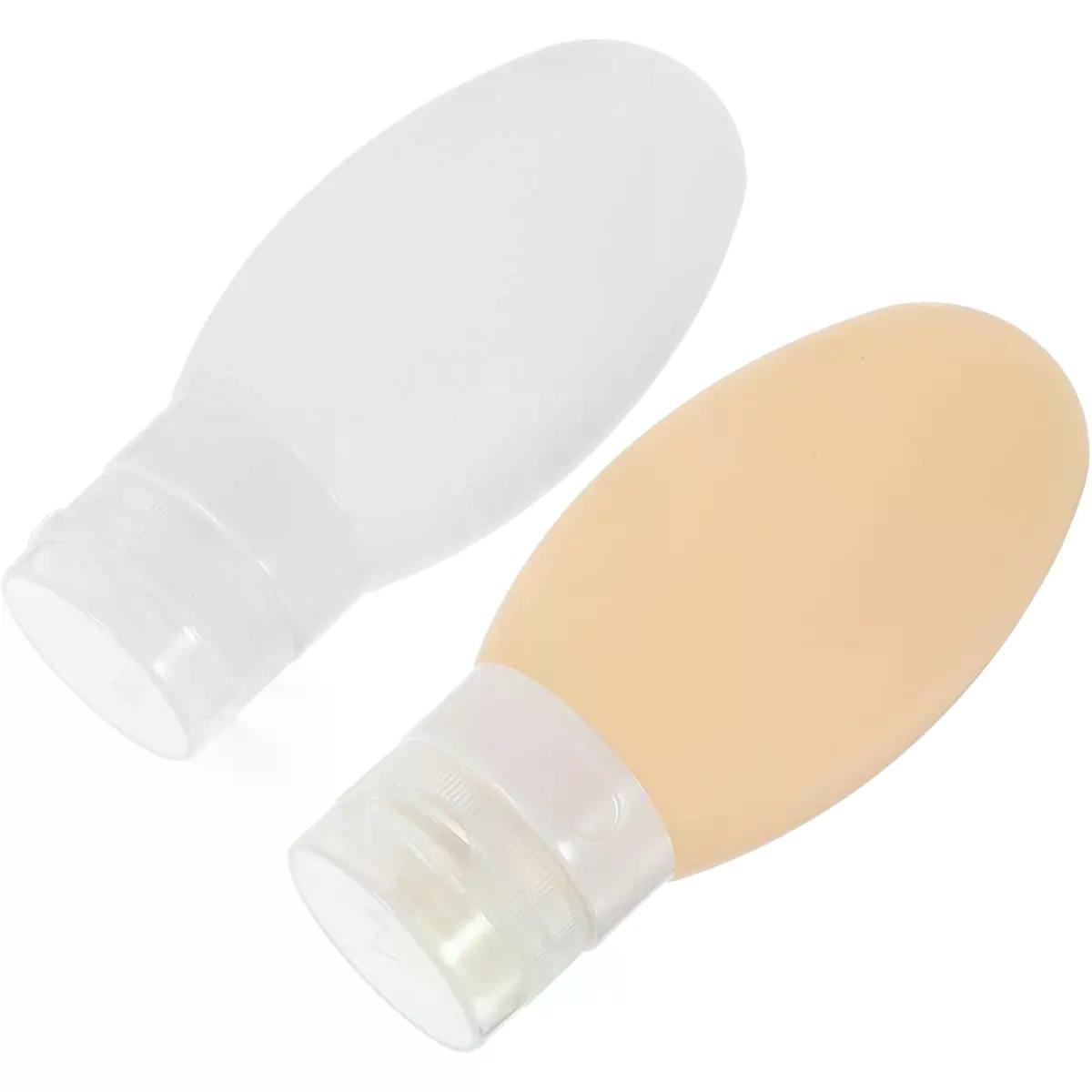 2 Pack Refillable Travel Bottles 100ml with Suction Cup