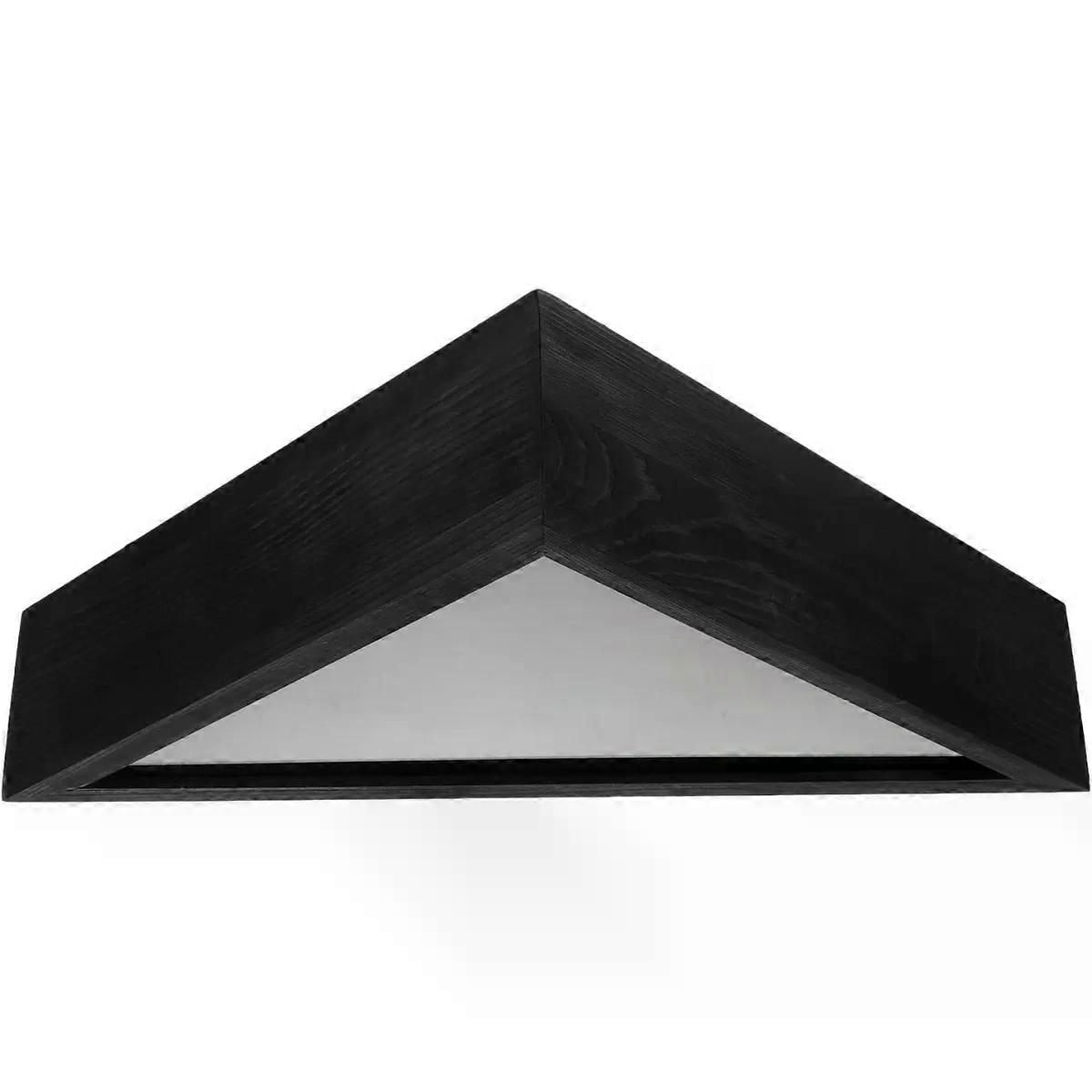 Wood Flag Case Triangular Box with Protective Cover for Display