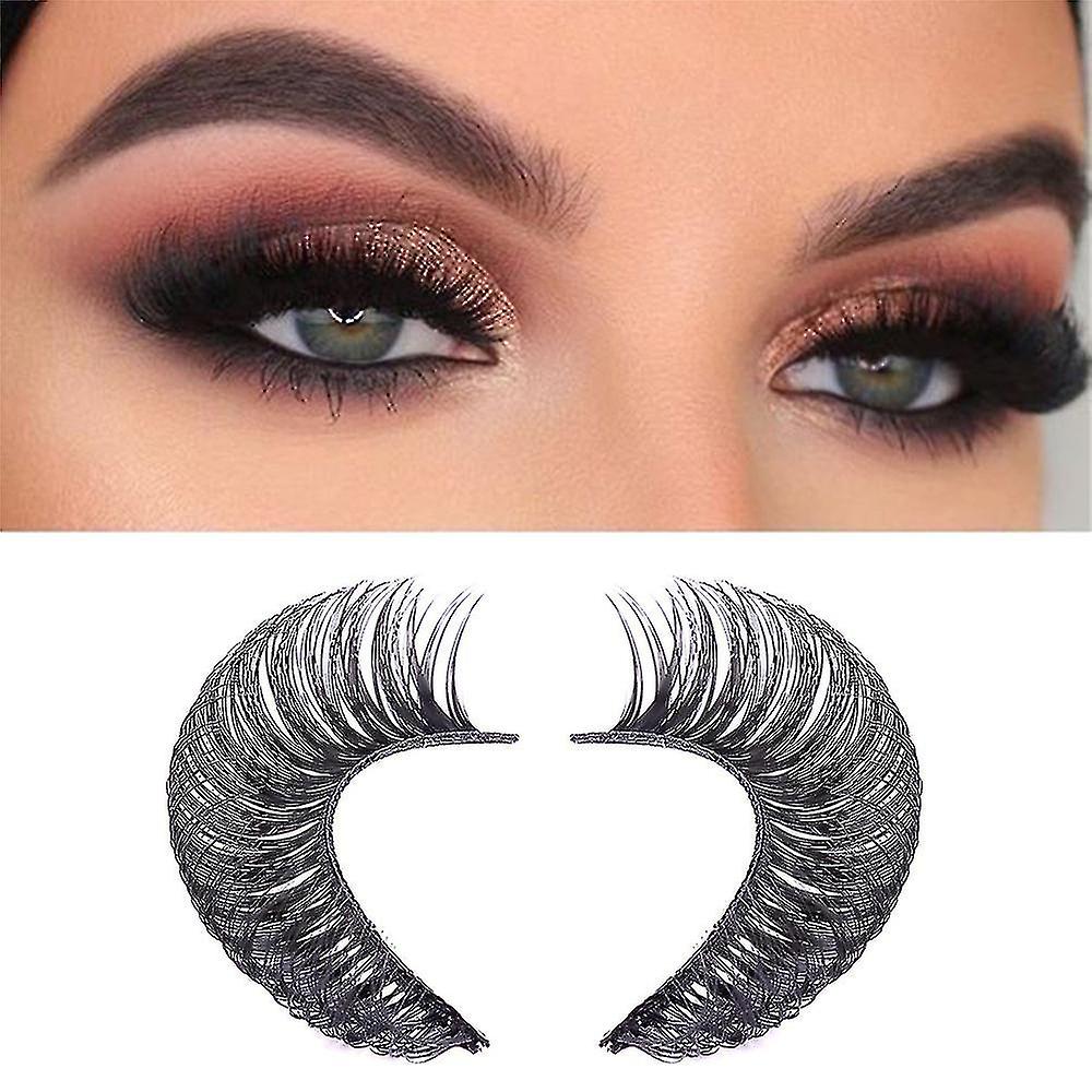 10 Pairs Eyelashes Russian Style Strip Lashes Dd Curl Mink False Eyelashes Full Curled