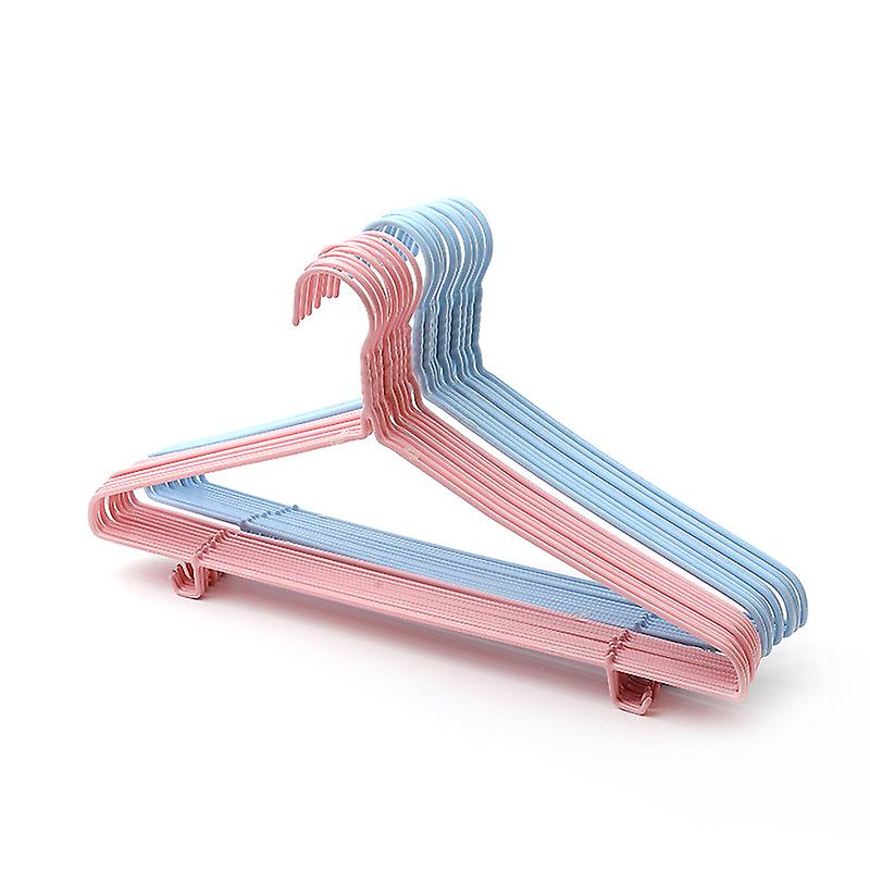 Set of 20pcs simple pretty practical durable hangers,40*21cm(pink,blue)