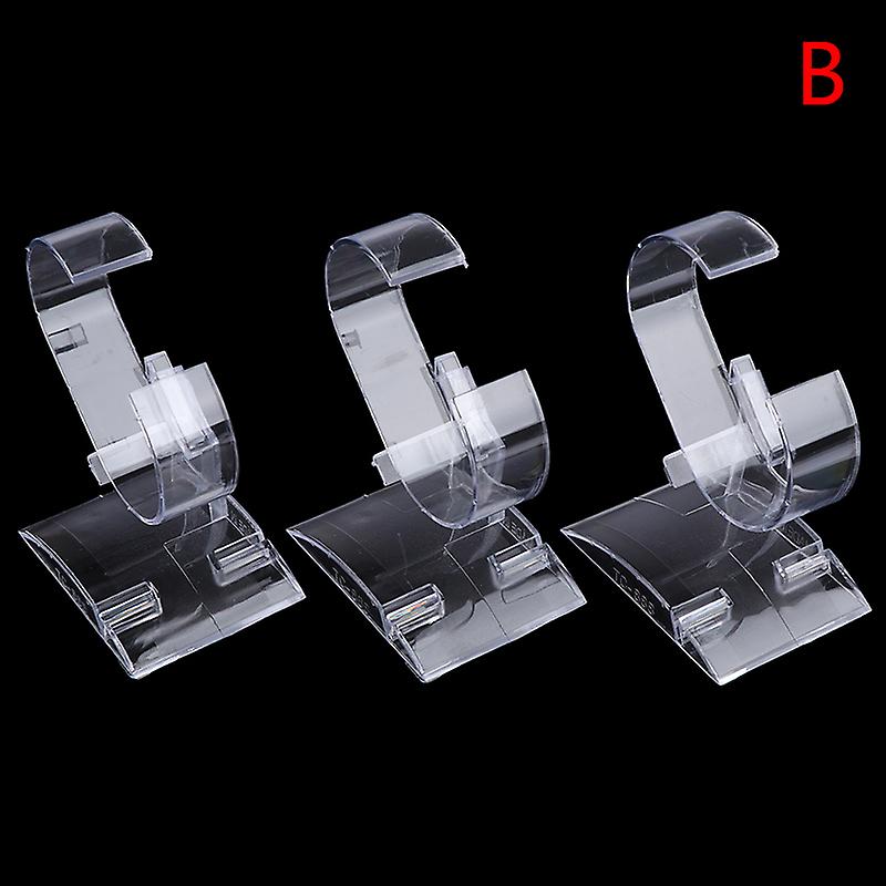 3pcs Clear Acrylic Watch Display Holder Stand Rack Showcase Tool Transparente
