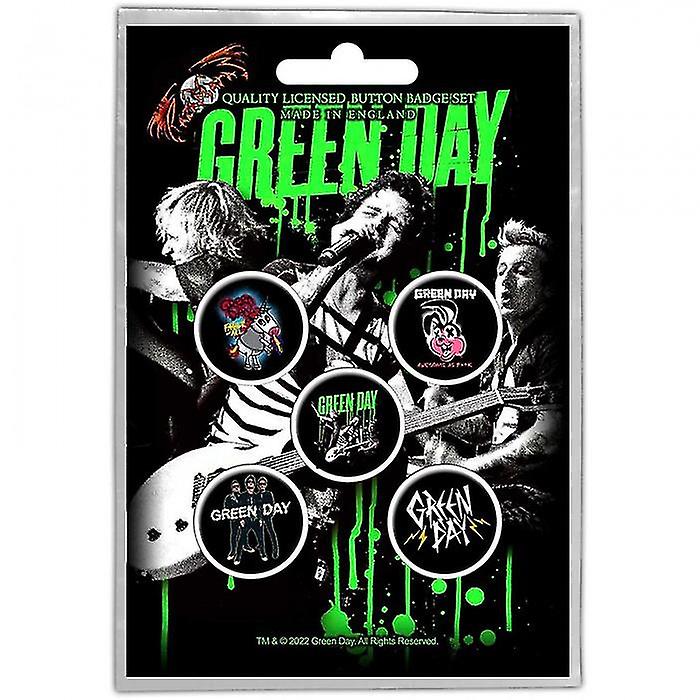Green Day Revolution Badge Set (Pack of 5)