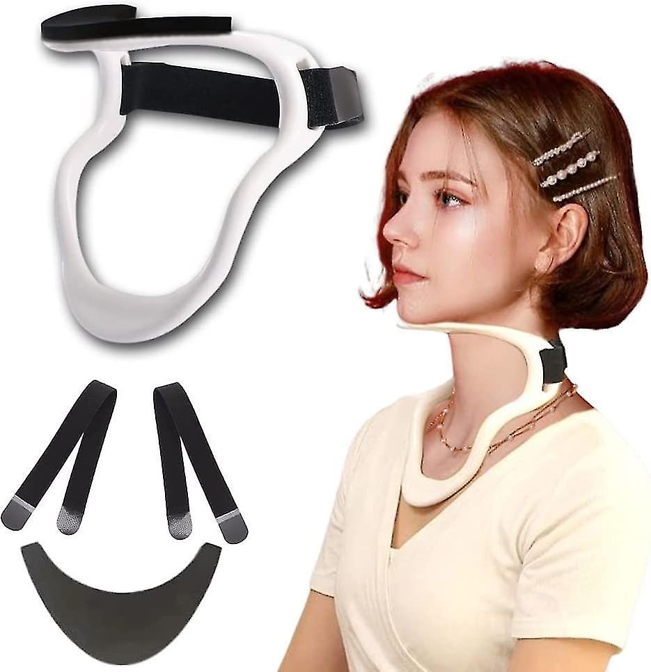 Neck Stretcher, Neck Collar and Adjustable Neck Brace, Ergonomic Posture Corrector Neck Traction Dev