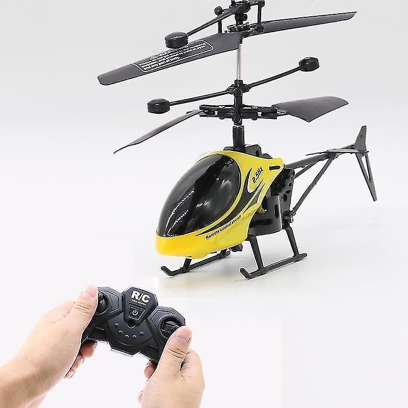 Yellow Remote3 Mini Drone Fly Rc Helicopter Aircraft Suspension Toy
