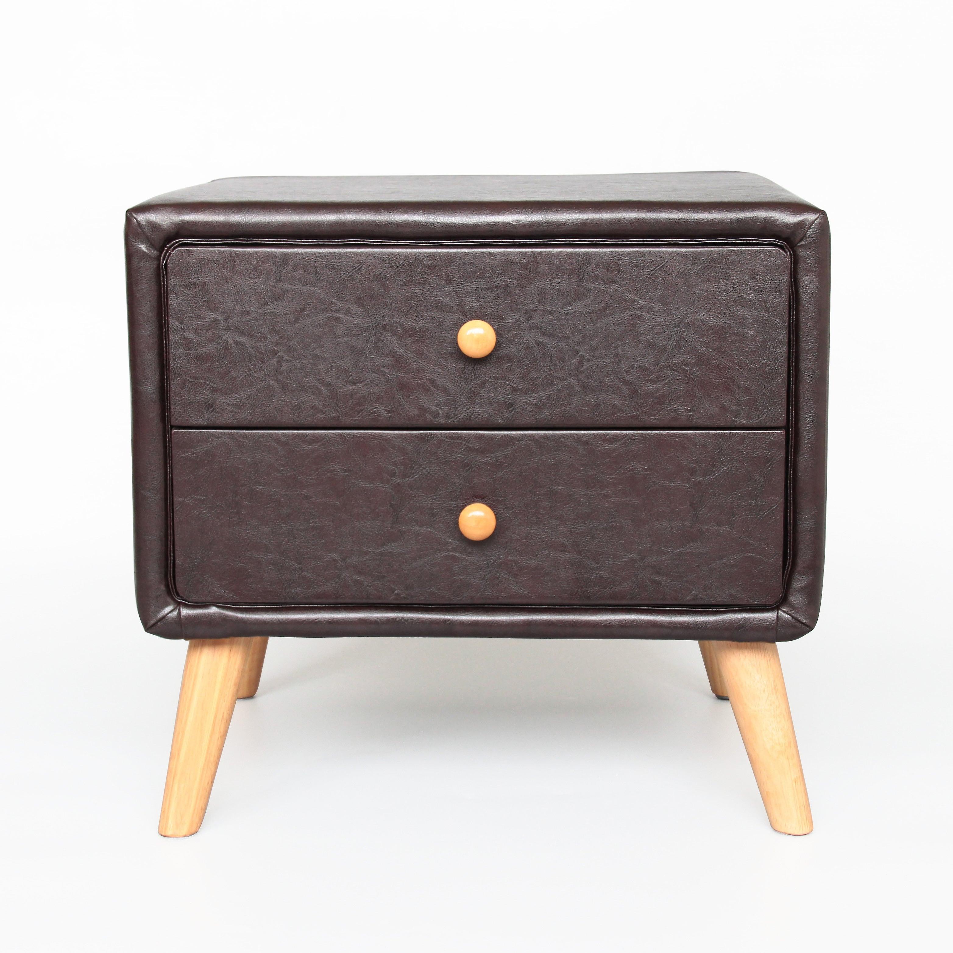 Prado Pu Leather Bedside Table
