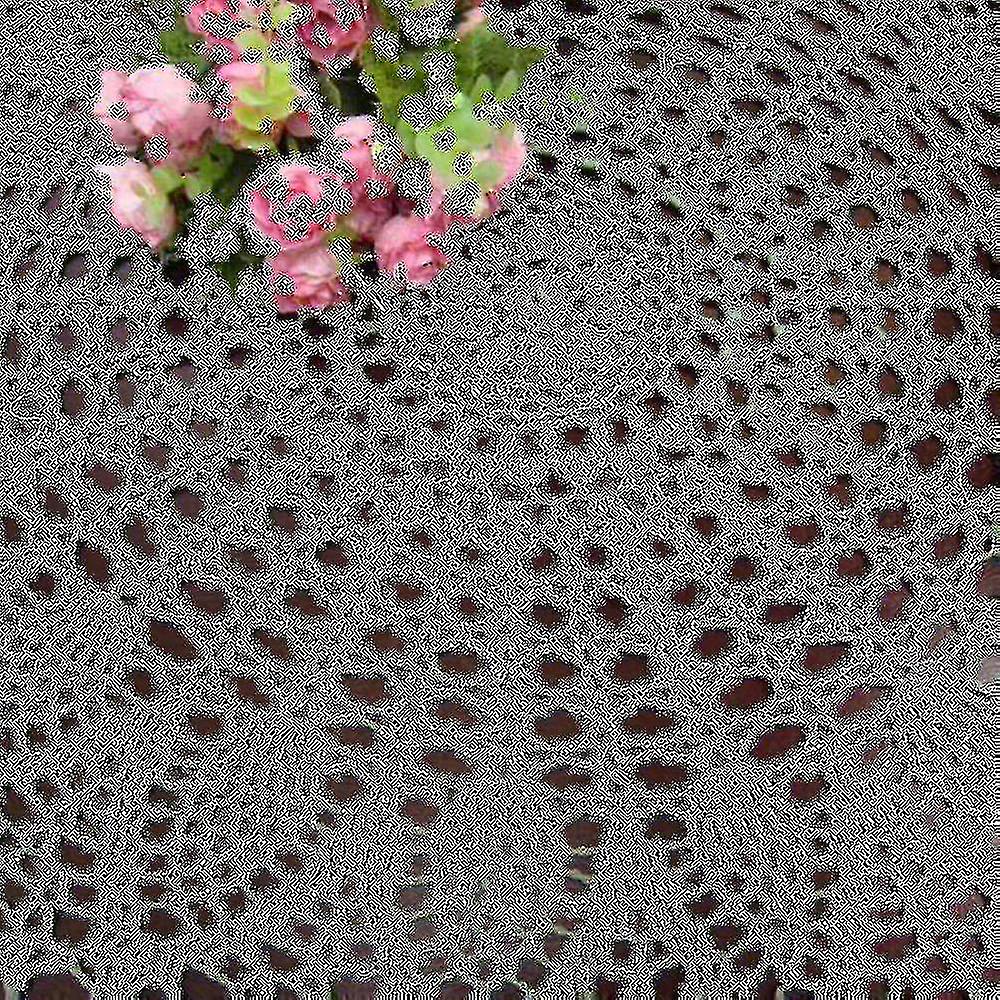 Nappe ronde en coton crochetée à la main, ajourée, pour table de salle à manger, mariage