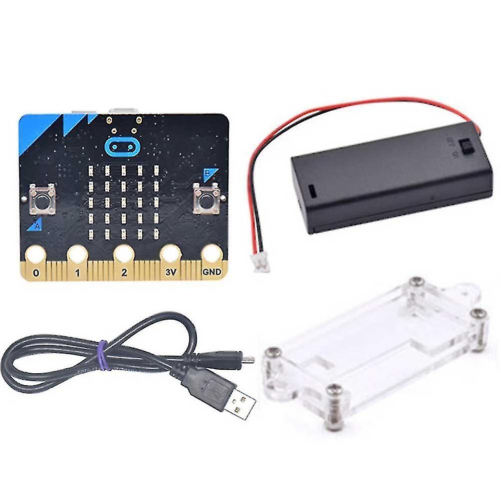 For :bit Teen Python Graphical Programming Development Board+battery Box+usb Cable+housing