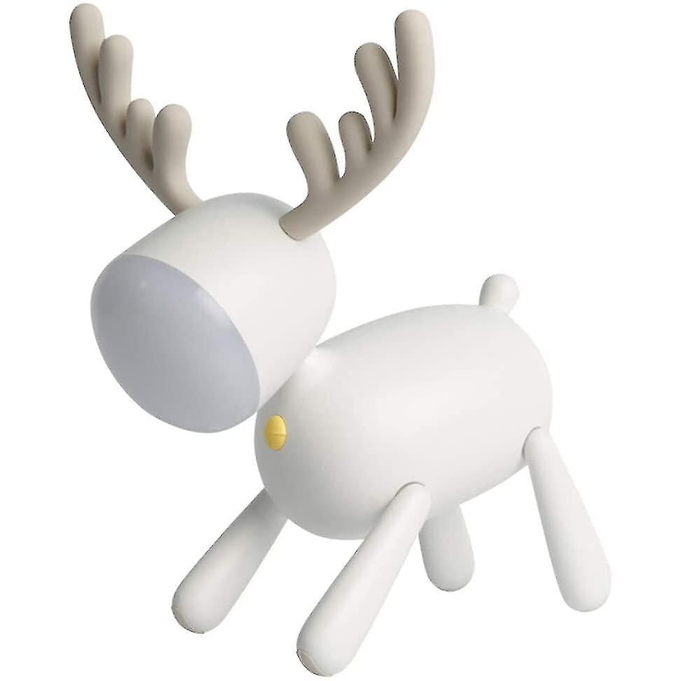 Reindeer Table Lamp Usb Rechargeable 2 Light Modes 30-minute Timer Children's Baby Birthday Gift