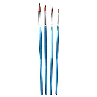 Nylon Hår Målning Borste Kit Trä Akvarell Gouache Målning Borste KitAkvarell Borste
