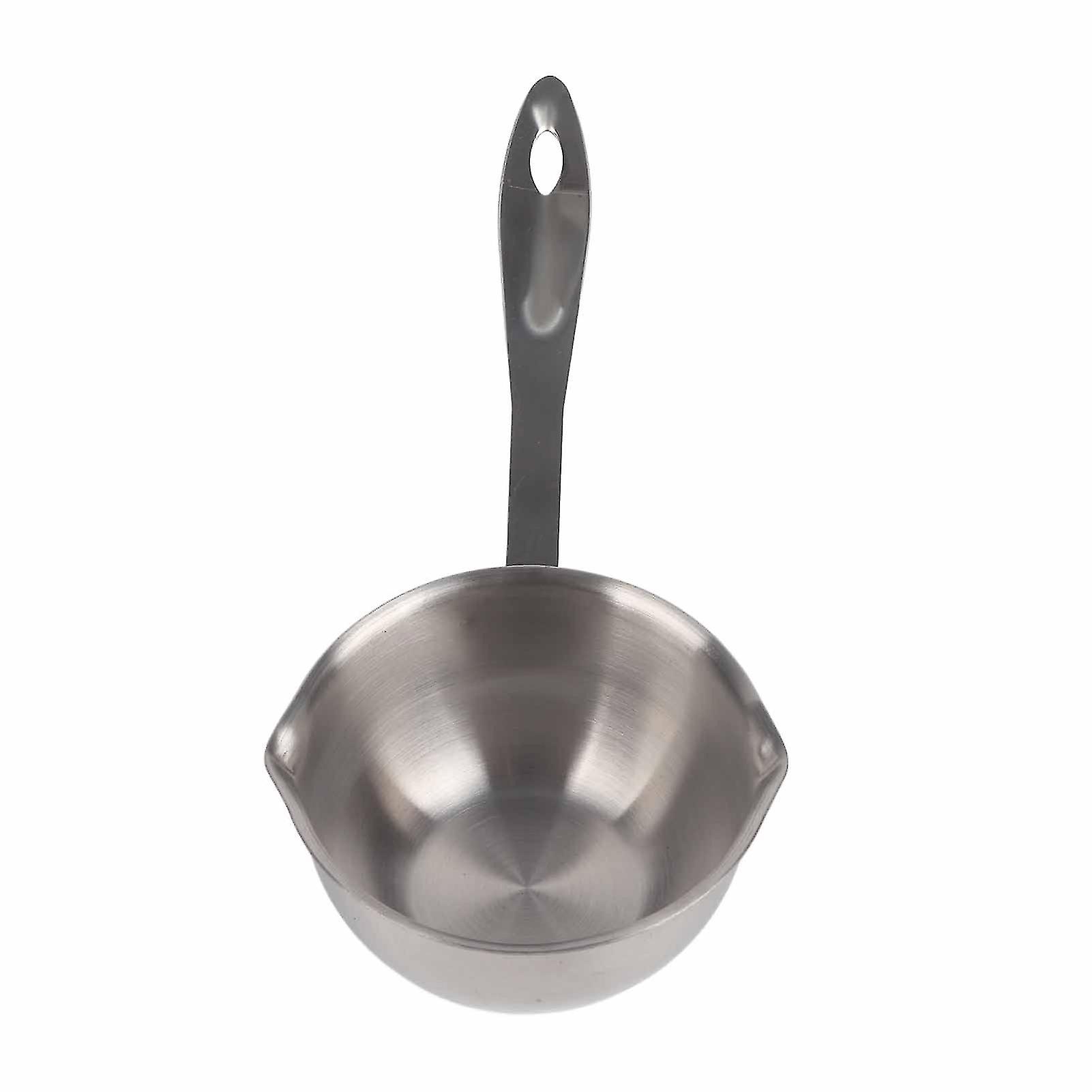 150ML Stainless Steel Butter Warmer Pot with Flat Induction Bottom, Mini Milk Pot Small Saucepan for Melting and Heating