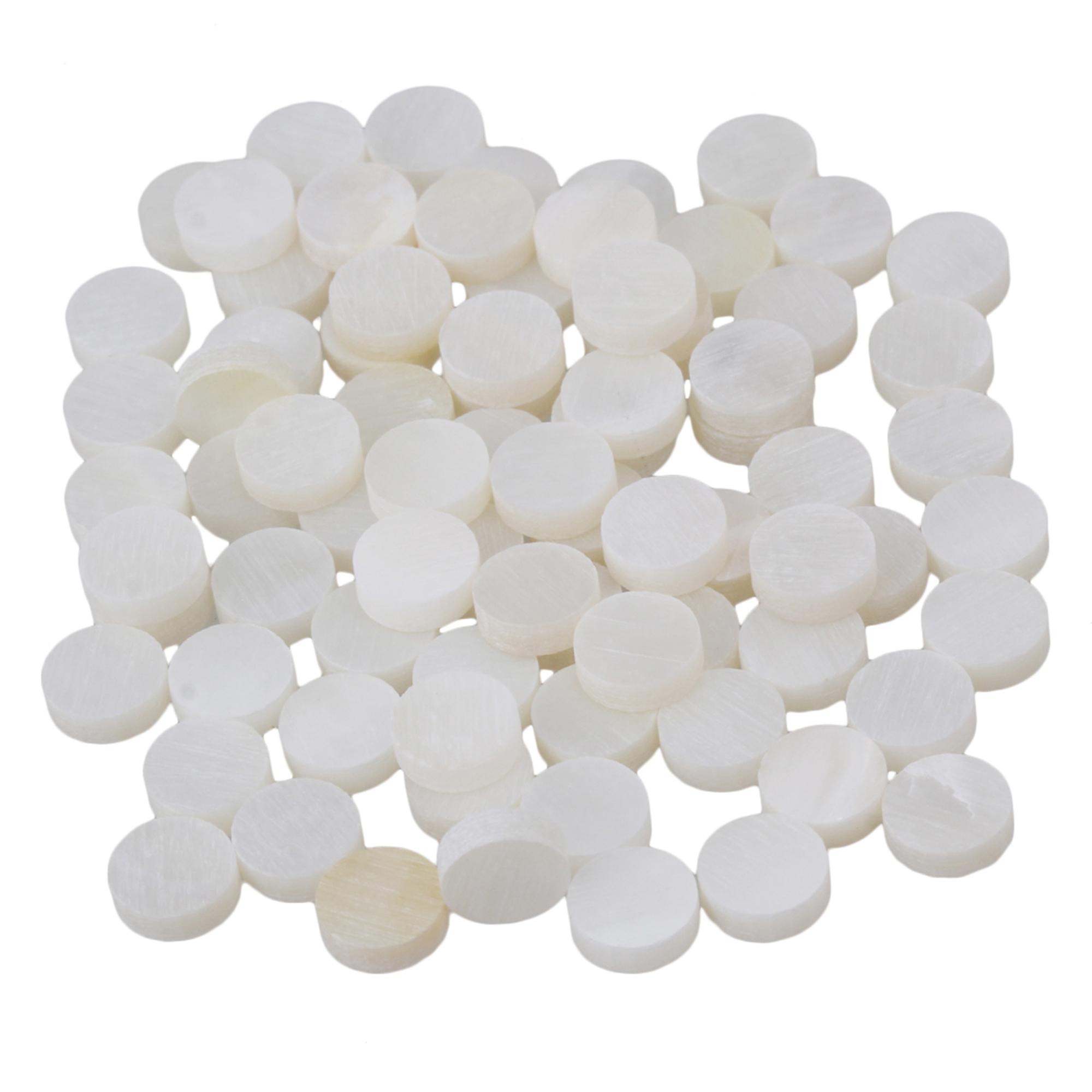 6mm White Fleck Dots Inlays Pearl Shell Guitar Fingerboard Set of 200