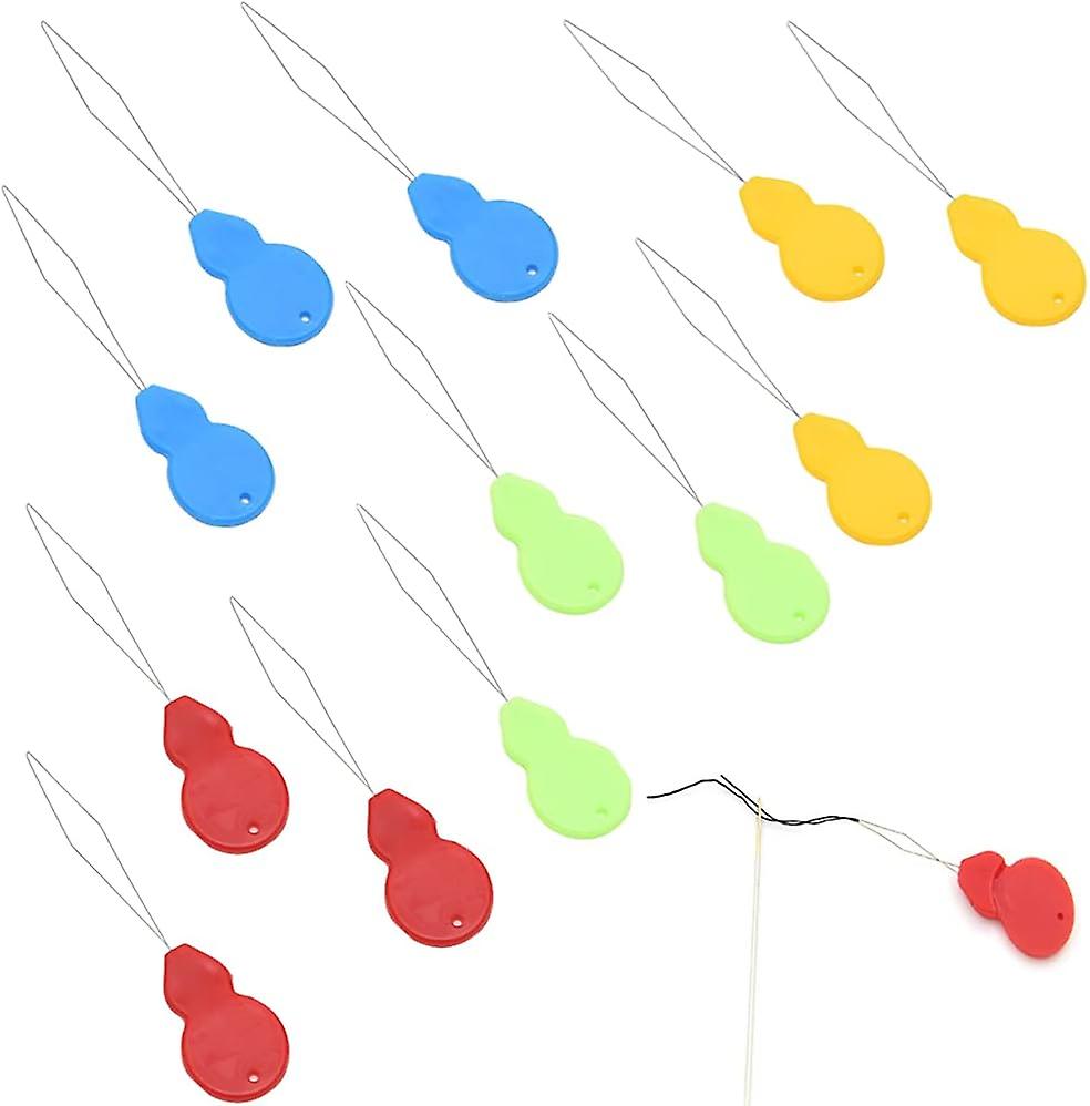 12pcs needle threader, plastic needle threader for sewing