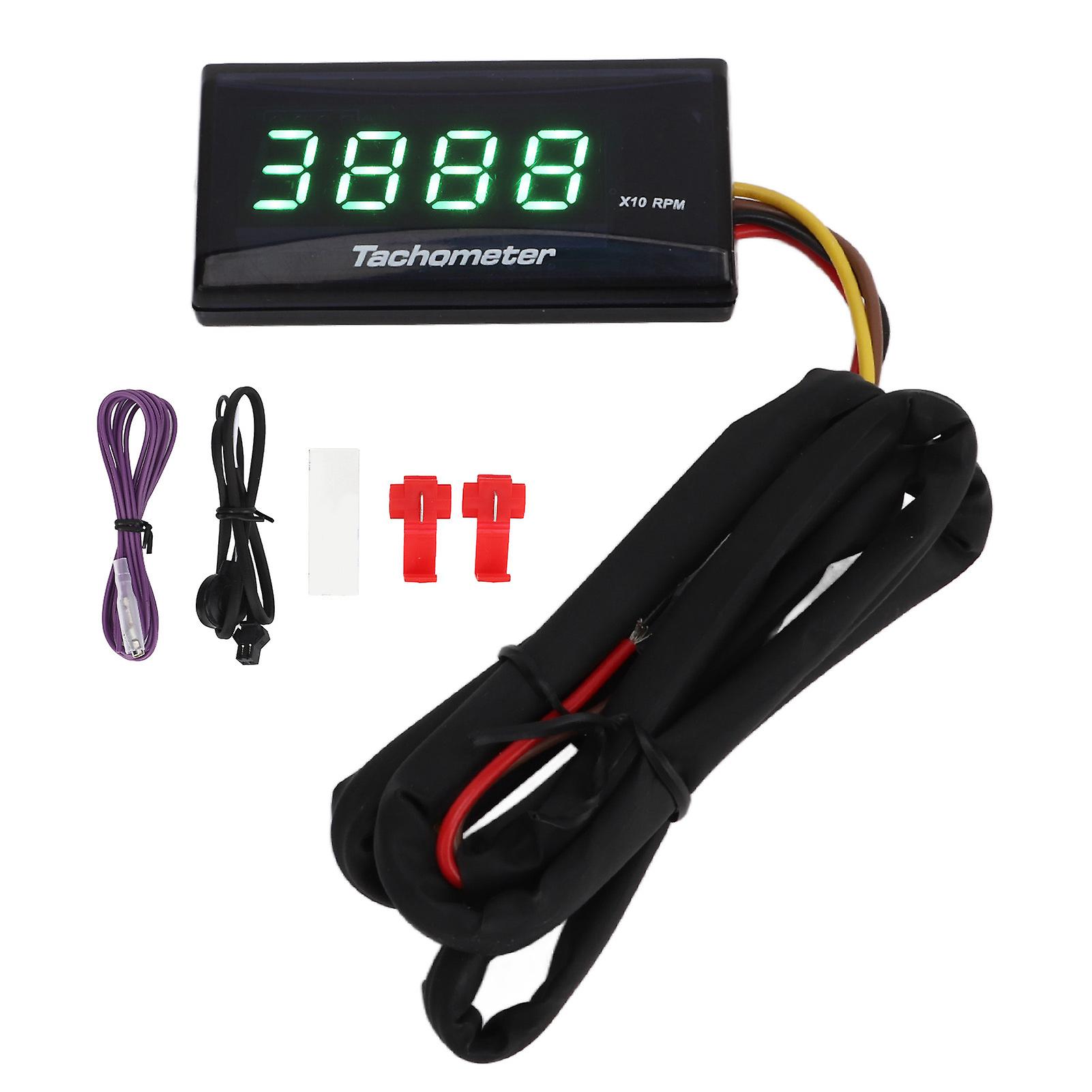 MotorcycleTachometerGauge TachometerGauge TachometerDC12V TachometerAccessory WaterproofTachoGauge LCDTachometer