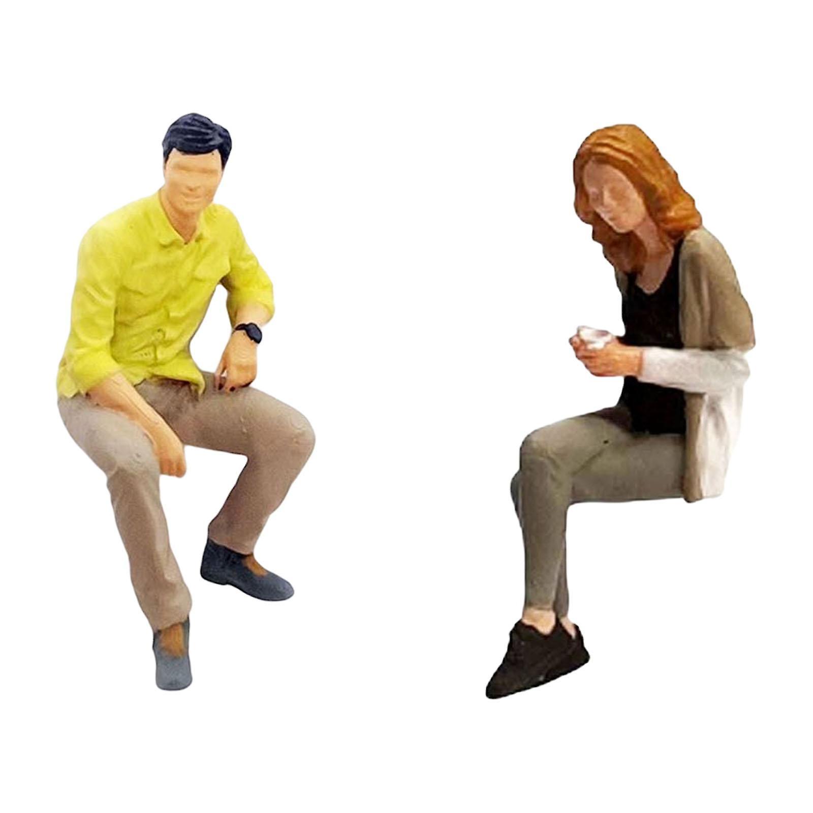 1/64 Painted Figures Resin Tiny People Toys Character Model resin Khaki