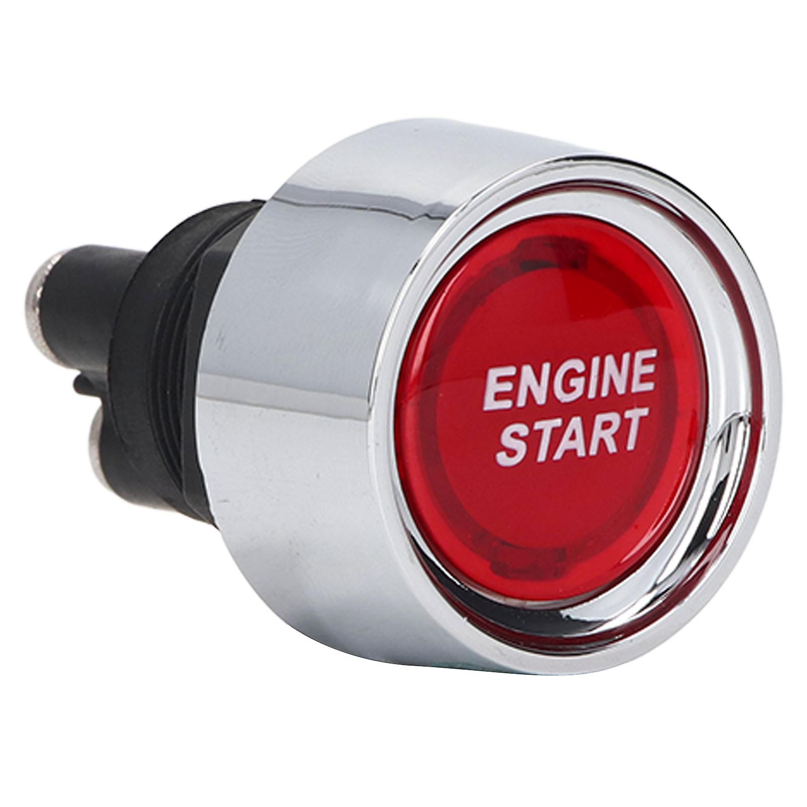 Engine Start Stop Push Button 50A ABS Start Stop Ignition Switch for Sports Car 12‑24V