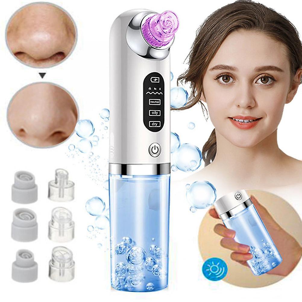 USB Rechargeable Electric Blackhead Remover with 6 Tips