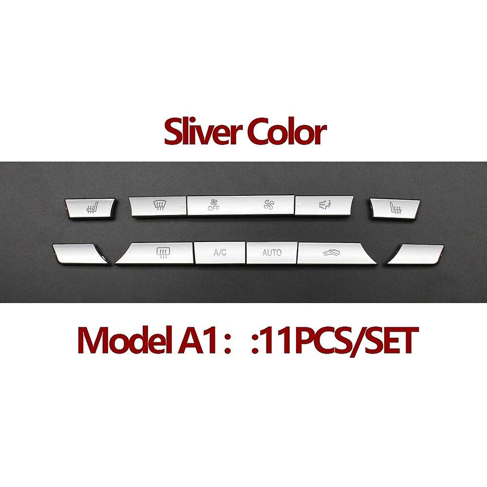 Sliver Color Dashboard Air Conditioning Temperature Control Ac Buttons Caps For BMW 5 6 7 Series F10 F01 F02 520 530~65282