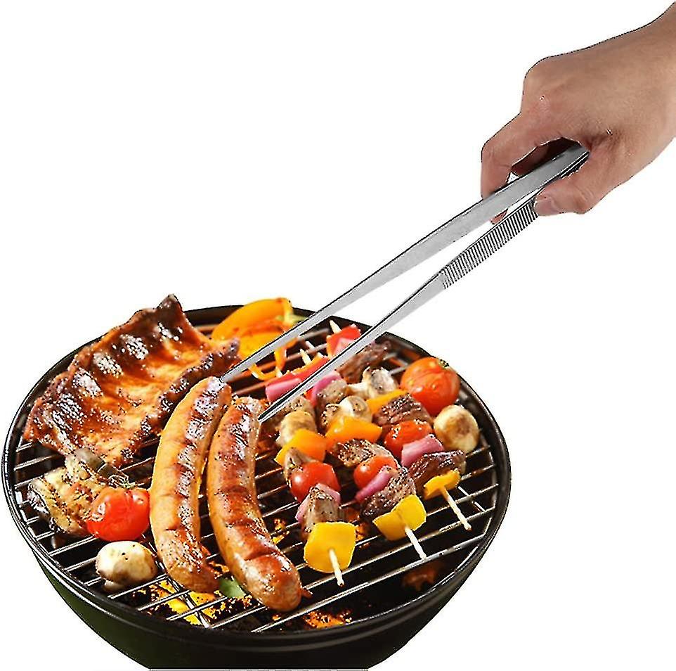キッチンピンセット、グリルピンセット、クッキングピンセット、ピンセットステンレススチールストレート(30cm)