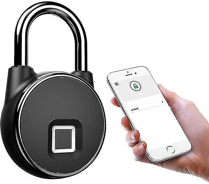 Fingerprint Keyless Waterproof Bluetooth Smart Padlock, Anti-theft Security Padlock