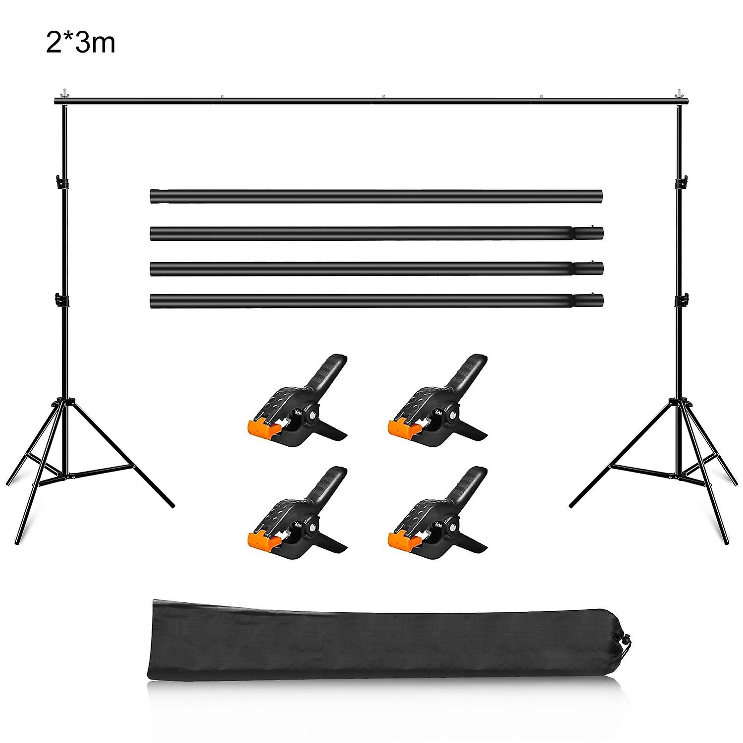 2 x 3m Photo Studio Background Support Stand