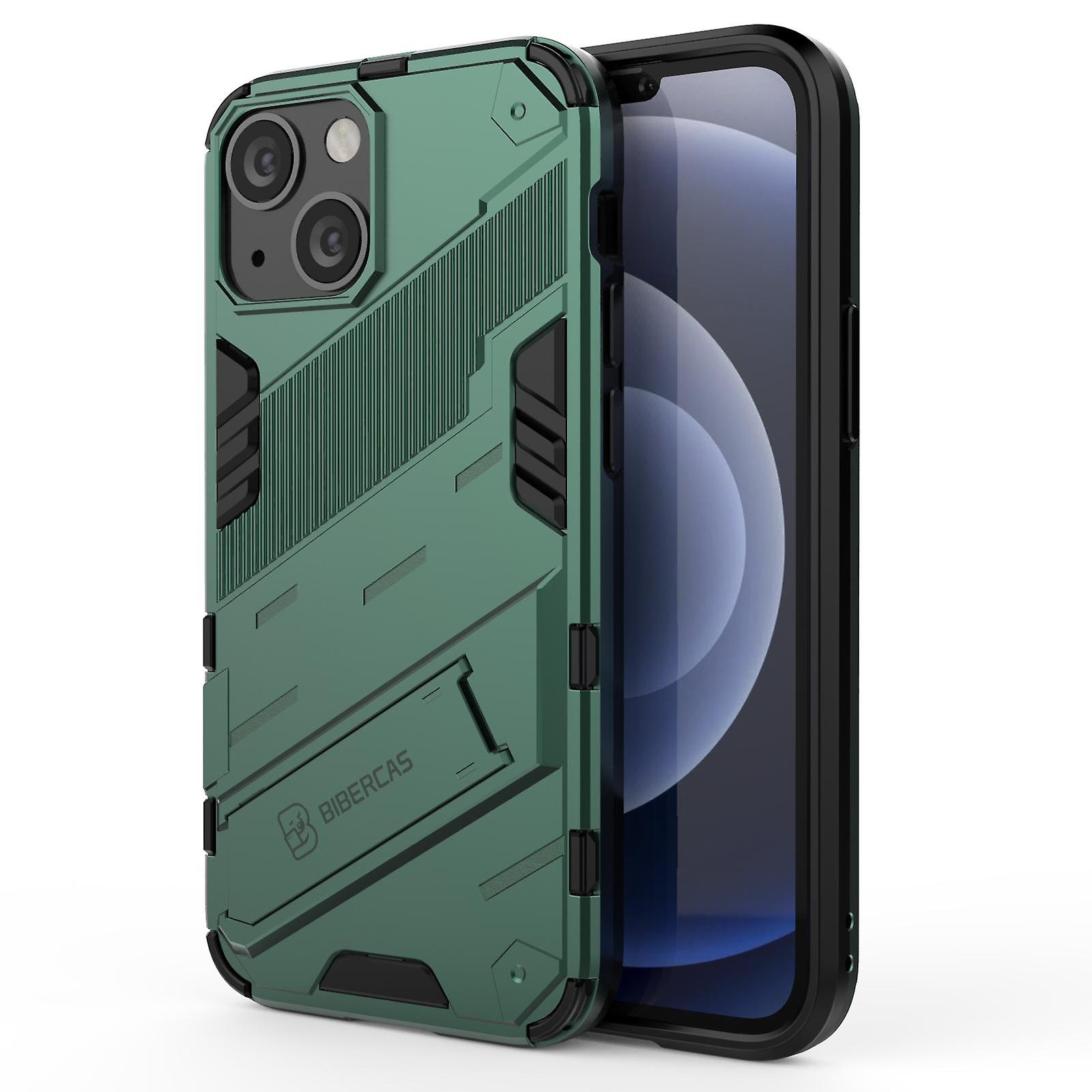 Slim Case For iPhone13 Mini Shockproof Dual-Layer Stand Cover