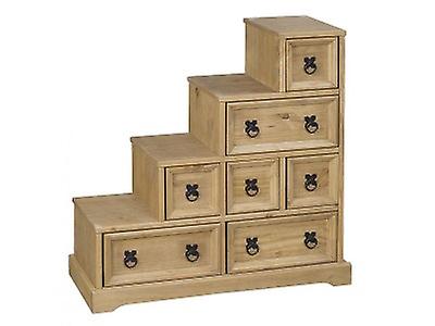 Carrie DVD Staircase Storage - Pine