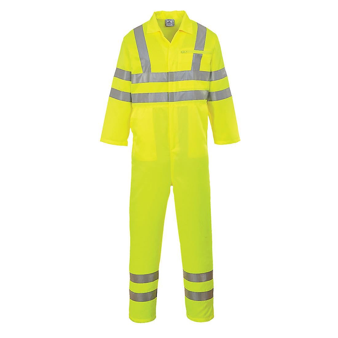 Portwest E042 Hi Vis Poly-cotton Coveralls