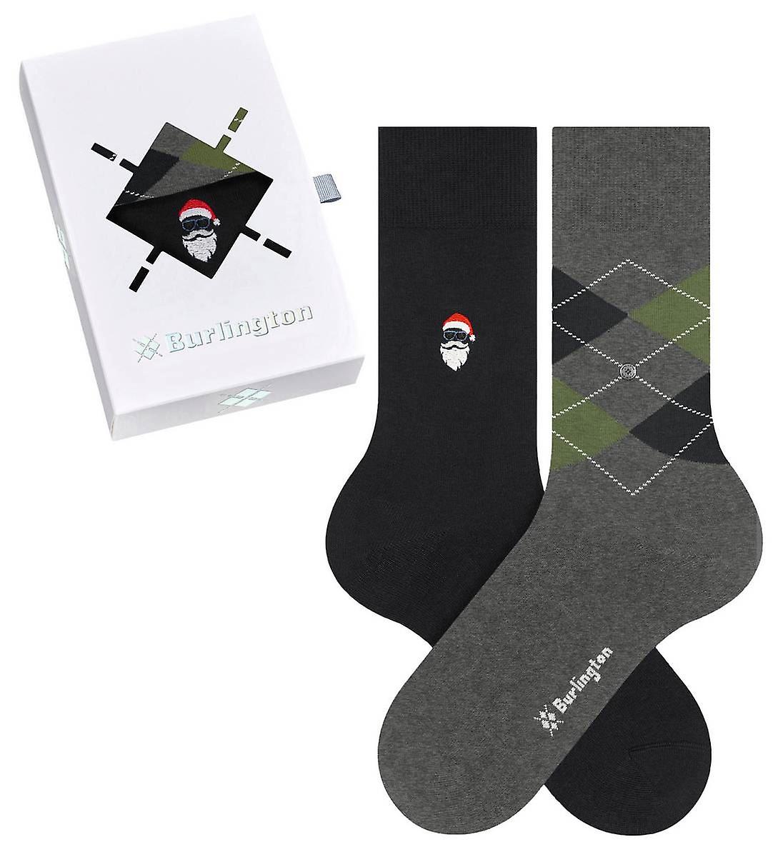 Burlington Everyday X-Mas Gift Box Socks - Grey/Black