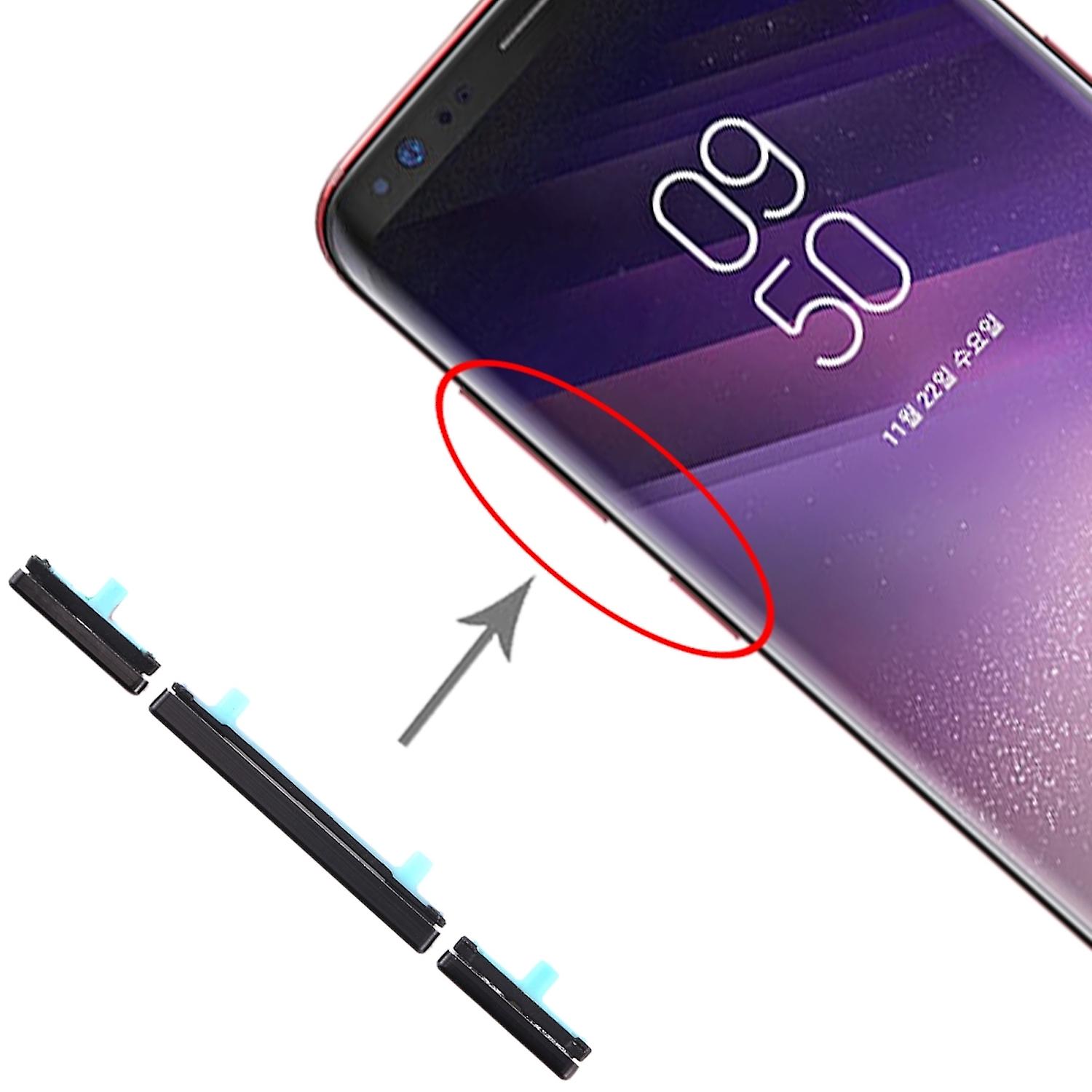 Accessories for Samsung Galaxy S8 / S8 Plus Sidekeys Side Buttons Black