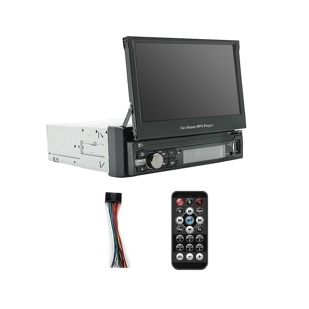 Channel 45w car radio car MP5 player bluetooth radio multimedia player with 7 inch retractable