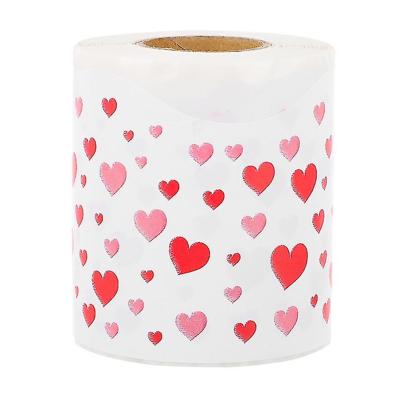 1roll Heart Pattern Borders Sticker