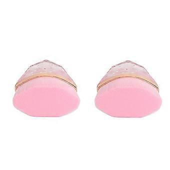 2pcs Hexagonal Makeup Brush Fluid Quicksand Handle Hexagonal Cosmetic Brush for Daily Life