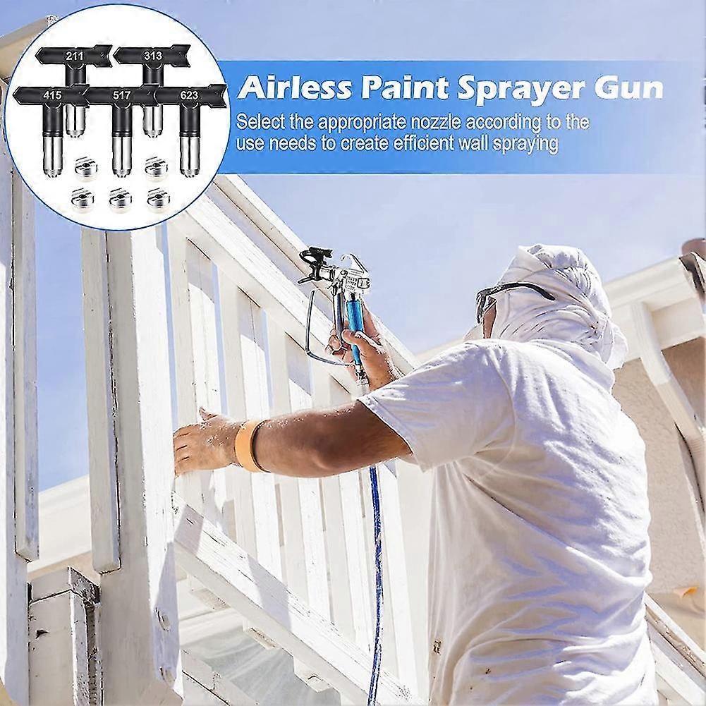 12pcs Airless Paint Sprayer Machine With Nozzle 5 Spray Tips And 5 Airless Paint Spray Filter For A