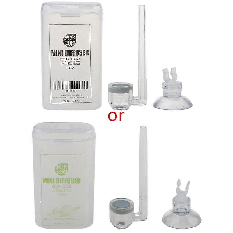 Aquarium CO2 System Bubble Diffuser U Shaped Atomizer Arcylic Tube with Suction Fish Tank Air Bubble Disk