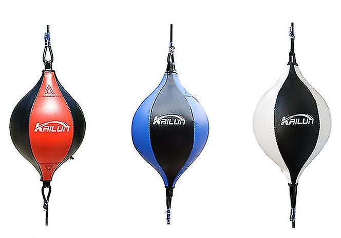 Noir + jaune en forme de poire suspendue corde élastique Boxing Ball Boxing Punching Bag Az13907