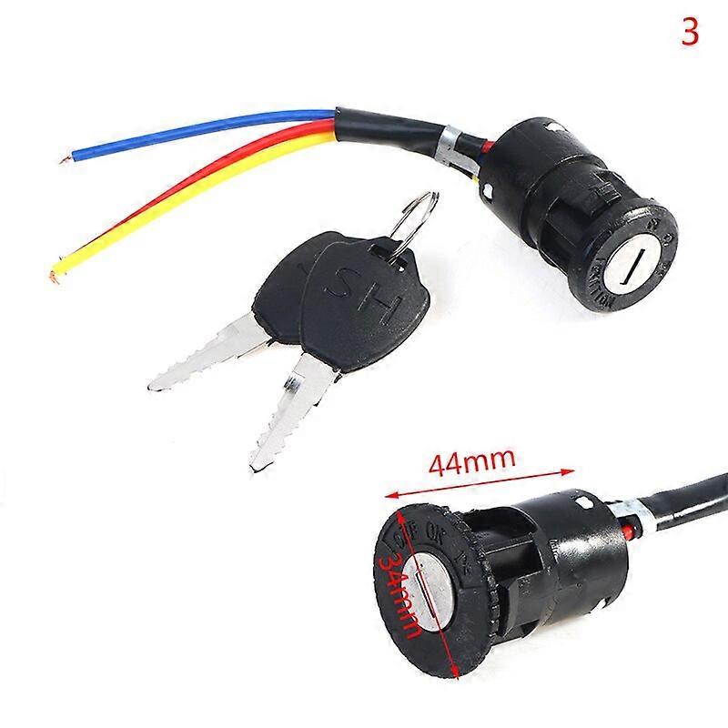 Universal Ignition Switch Key Power Lock Electric Bicycle Biking Portable Dustproof Cycling Parts for Electric Scooter