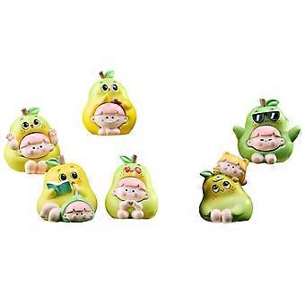 6x søde actionfigurer Mini figurdukker til børn Børn Voksne Drenge Piger
