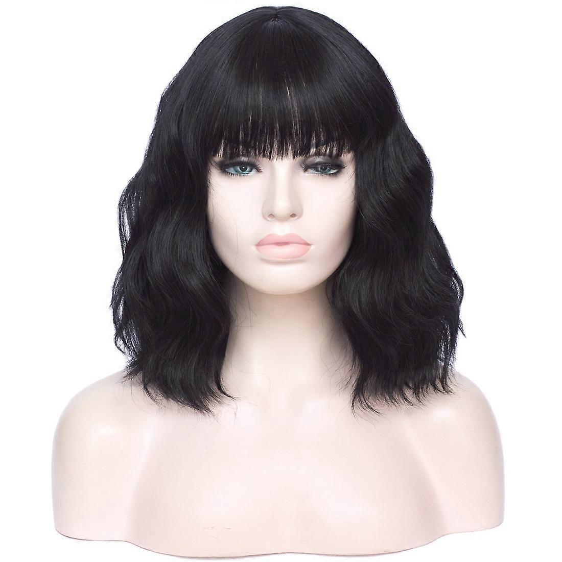 Short curly wig ladies wavy wig (color 6)