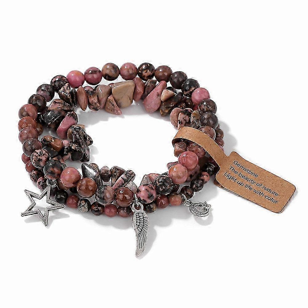 Bracelet - Black-Lined Red Agate Again - Classic Red