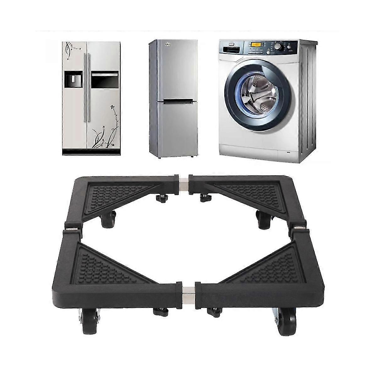 Support de machine à laver avec support de sèche-frein Base de réfrigérateur extensible étagère de rangement de chariot mobile