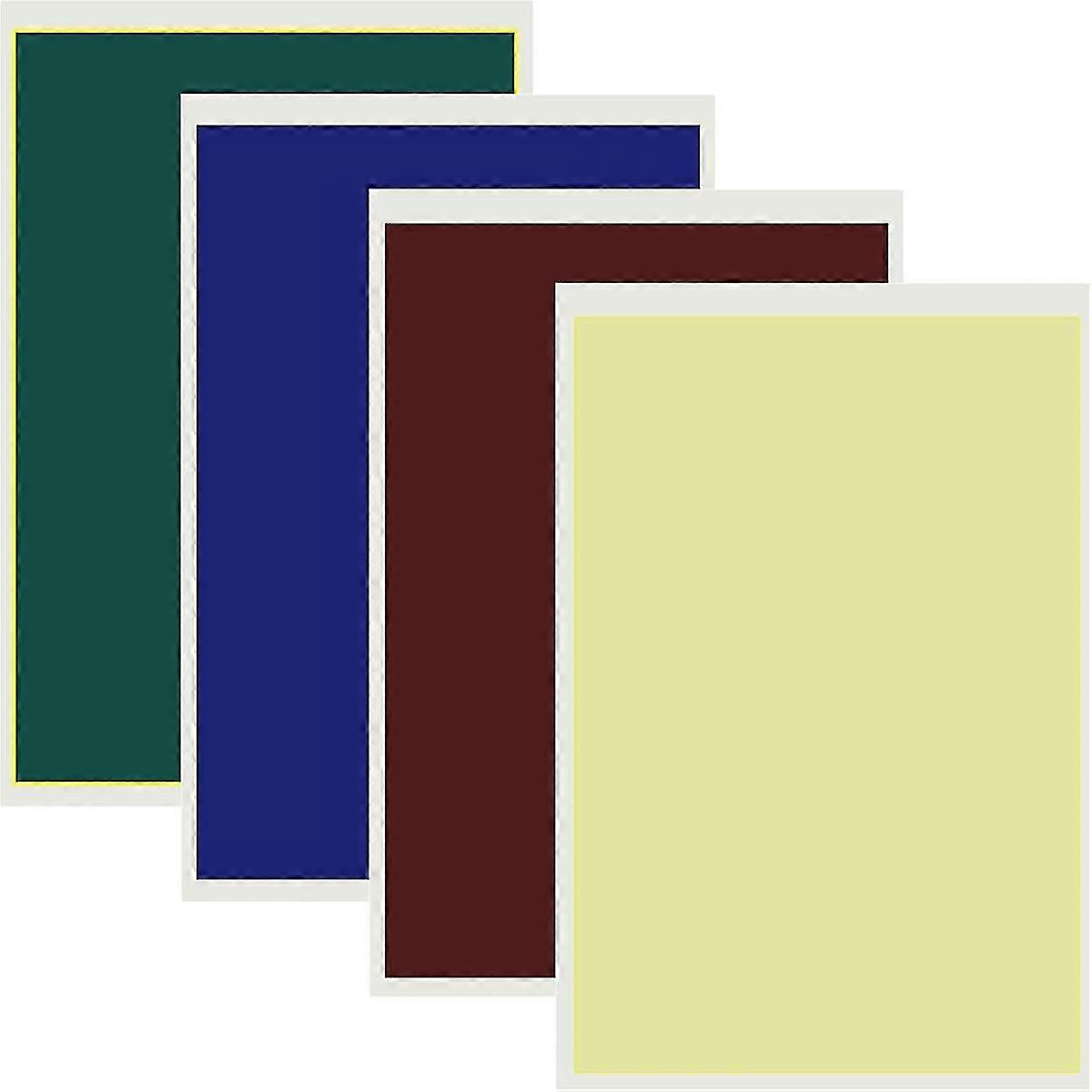 4pieces Coloful χαρτί 39x27cm σήμανσης χαρακτικής λέιζερ χαρακτικής χαρακτικό χαρτί χρώματος για