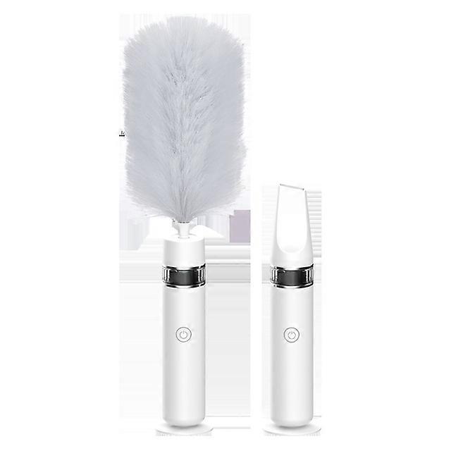 Home Electric Feather Duster Handheld Retractable Dusting Brush