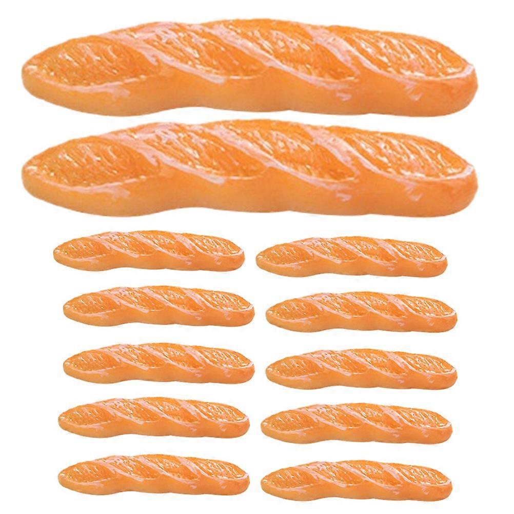 16pcs Simulated Bread Decor Artificial Bread Model Bread Photo Prop Decorative Bread Prop