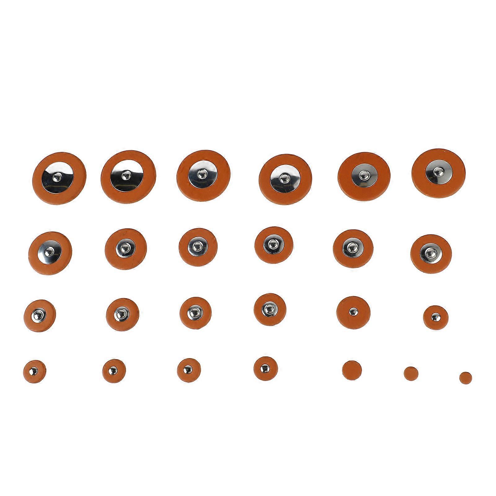 25stk Alto Sax Pads Udskiftning Sæt Sæt E Flad saxofon Lydhul Reparationsdele